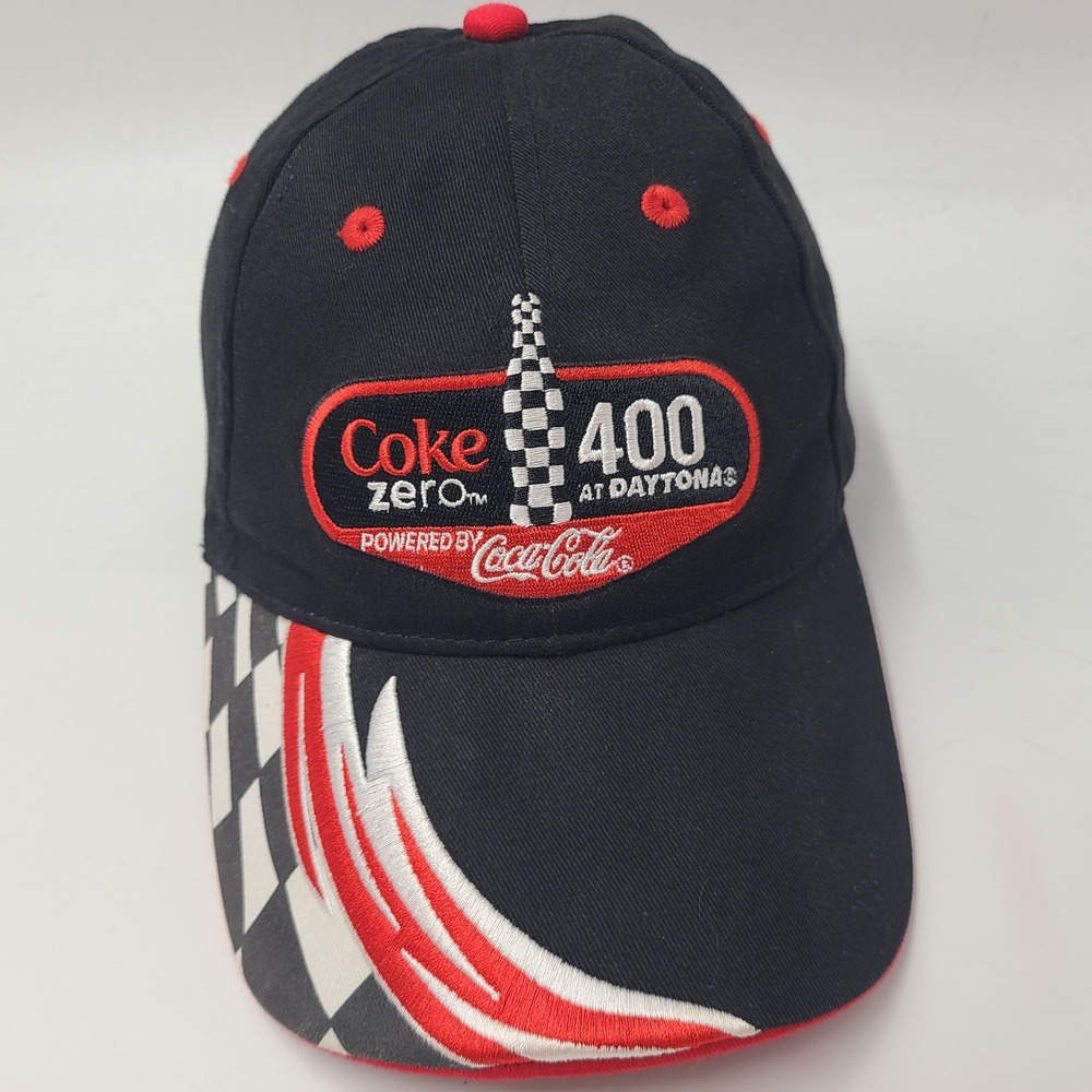 Coke Zero 400 Hat Adjustable Winners Circle Black Daytona International Speedway